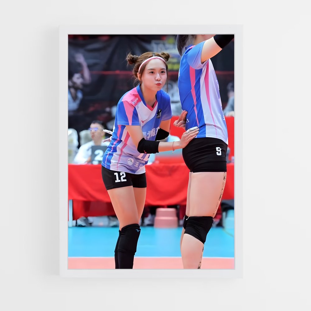 Poster Duel de Volée – affiche Volleyball (vue 3)